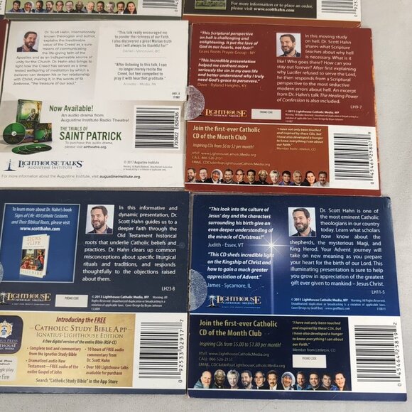 Dr. Scott Hahn Lighthouse Catholic Media CD 9 Lot Advent Jesus Mary Hell ABBA - Picture 11 of 13